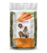 Fân natural cu morcov, așternut pentru rozătoare